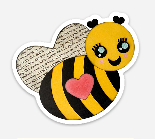 Honey The Bee Sticker (3")