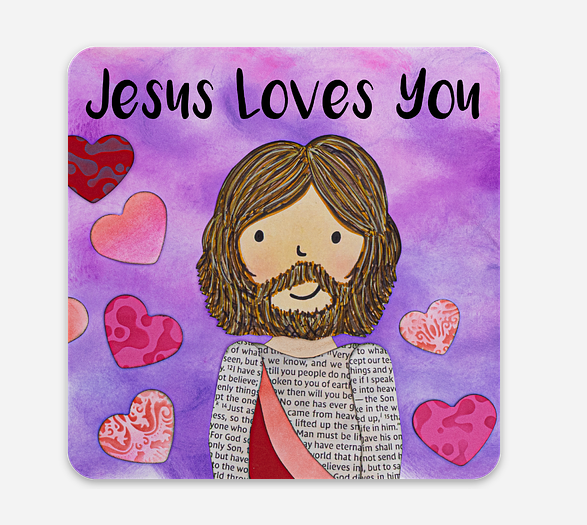 Jesus Loves You Sticker (3")