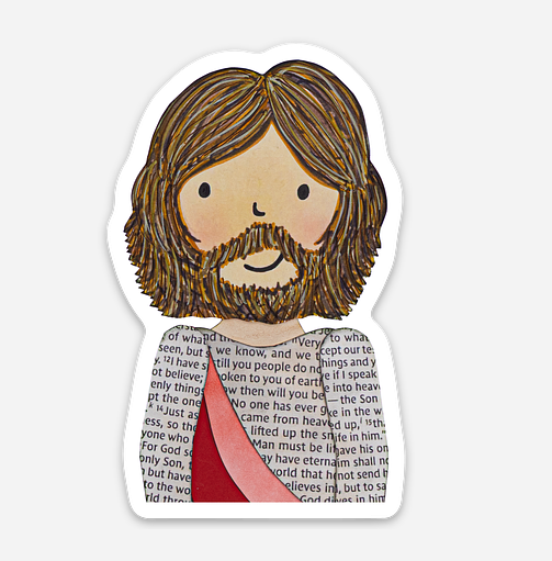Jesus Sticker (3")